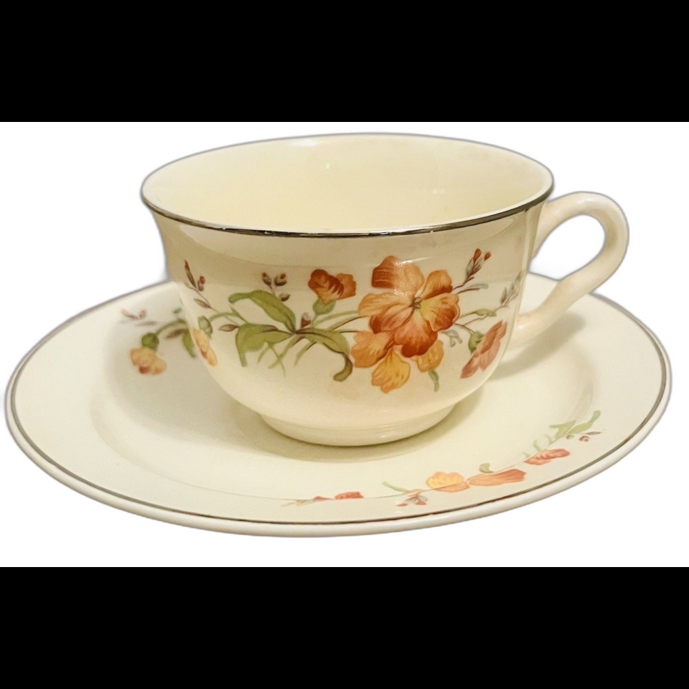 Hall's Superior teacup and saucer in Serenade pattern 8 Sets Available